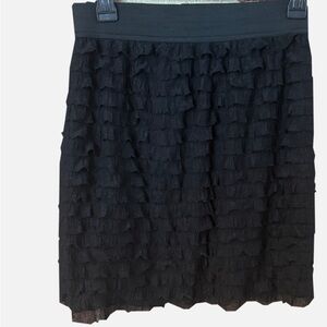 Kimchi Blue Black Layered Mini Skirt